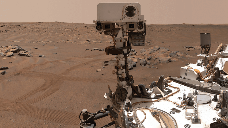 The Mars rover, Perseverance, takes a selfie on Mars 